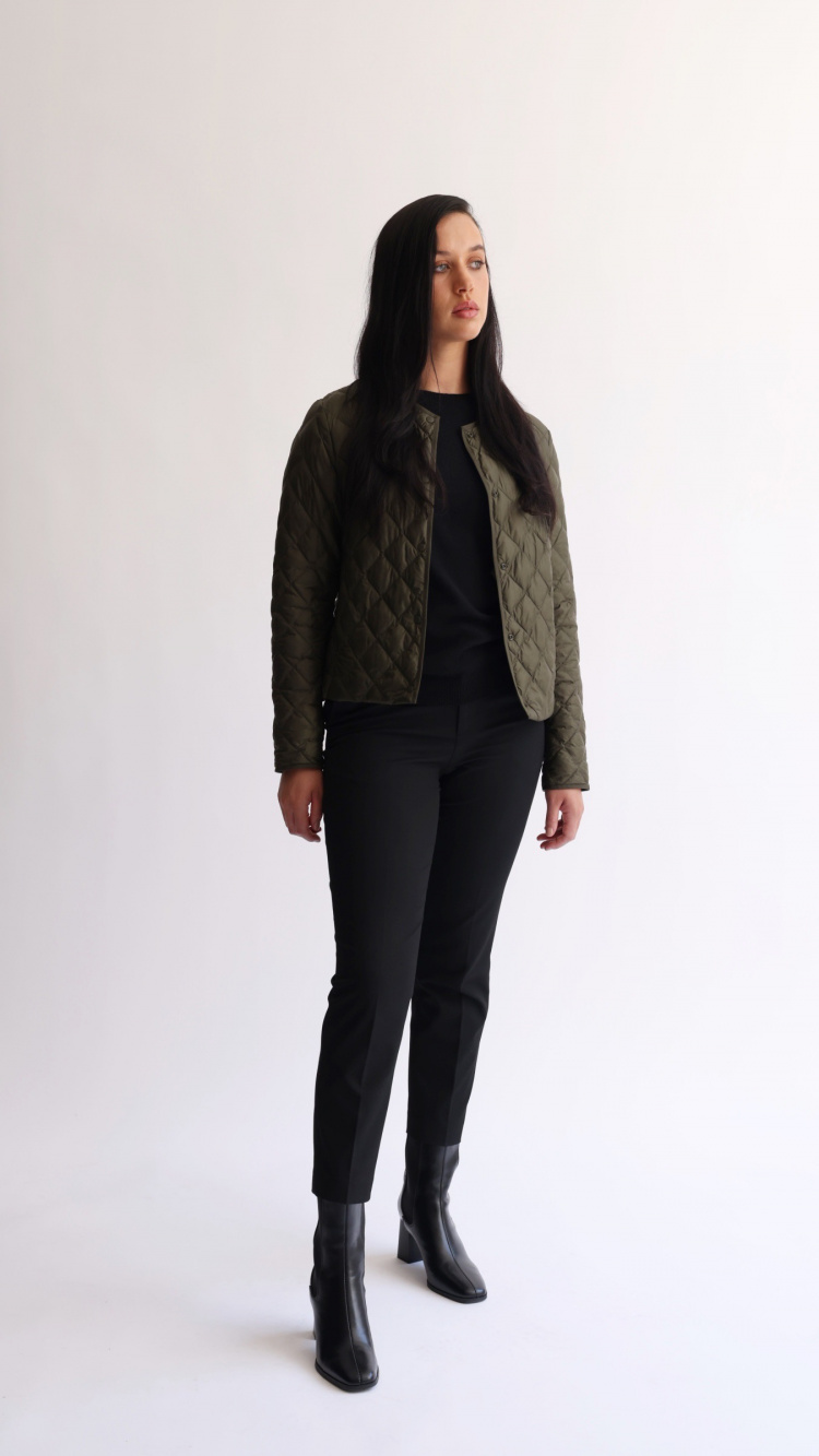 Check styling ideas for「PUFFTECH Quilted Jacket (Warm Padded