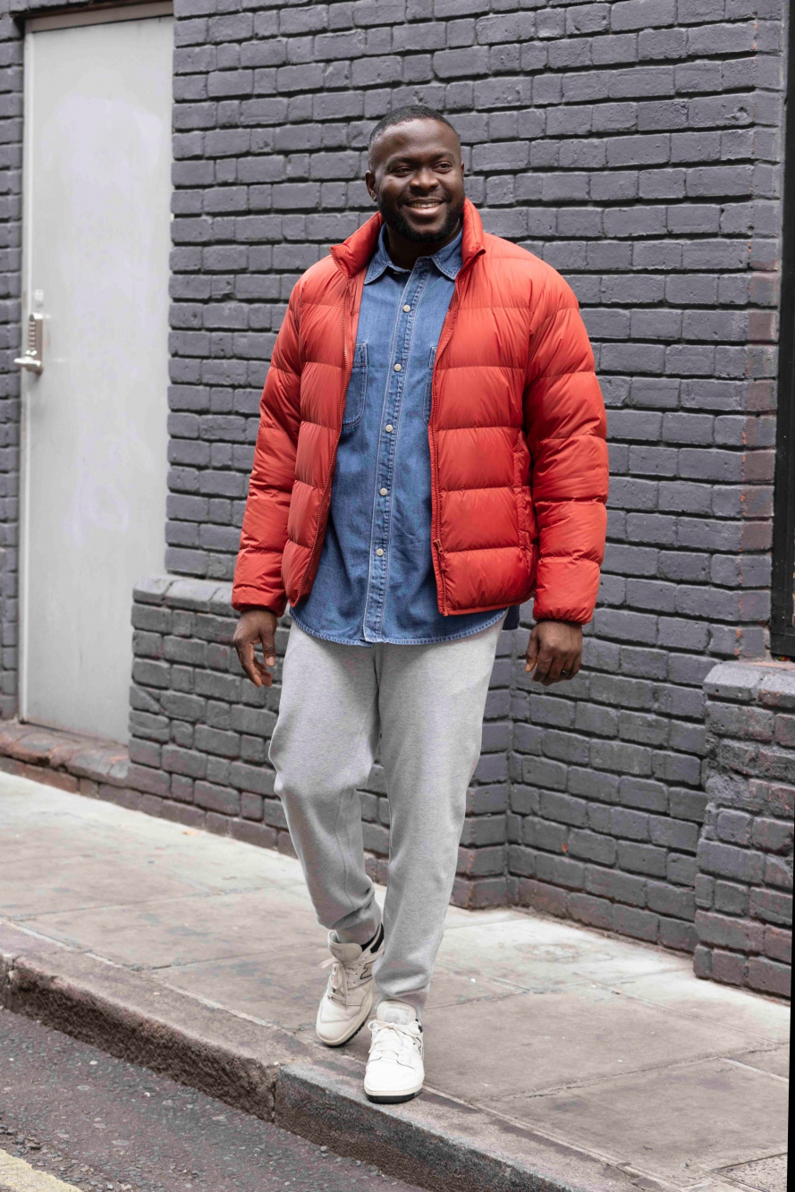 Down jacket 2025 outfit men