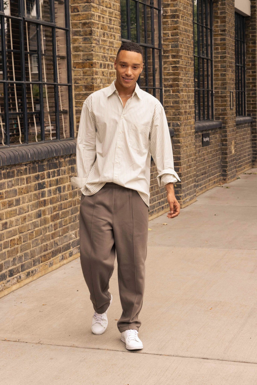 uniqlo u pile lined track trousers