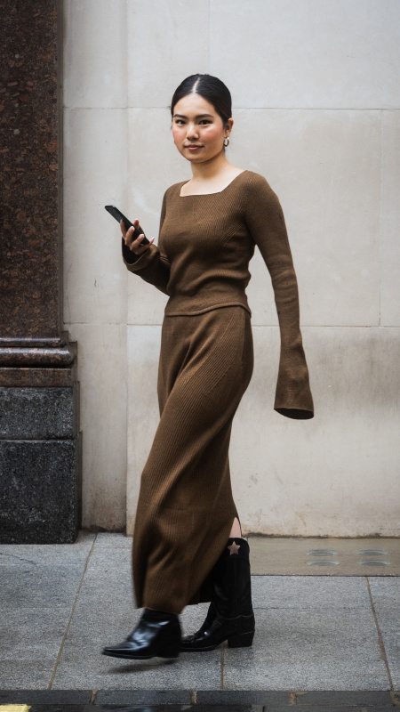 新品mame Ribbed Knit Top