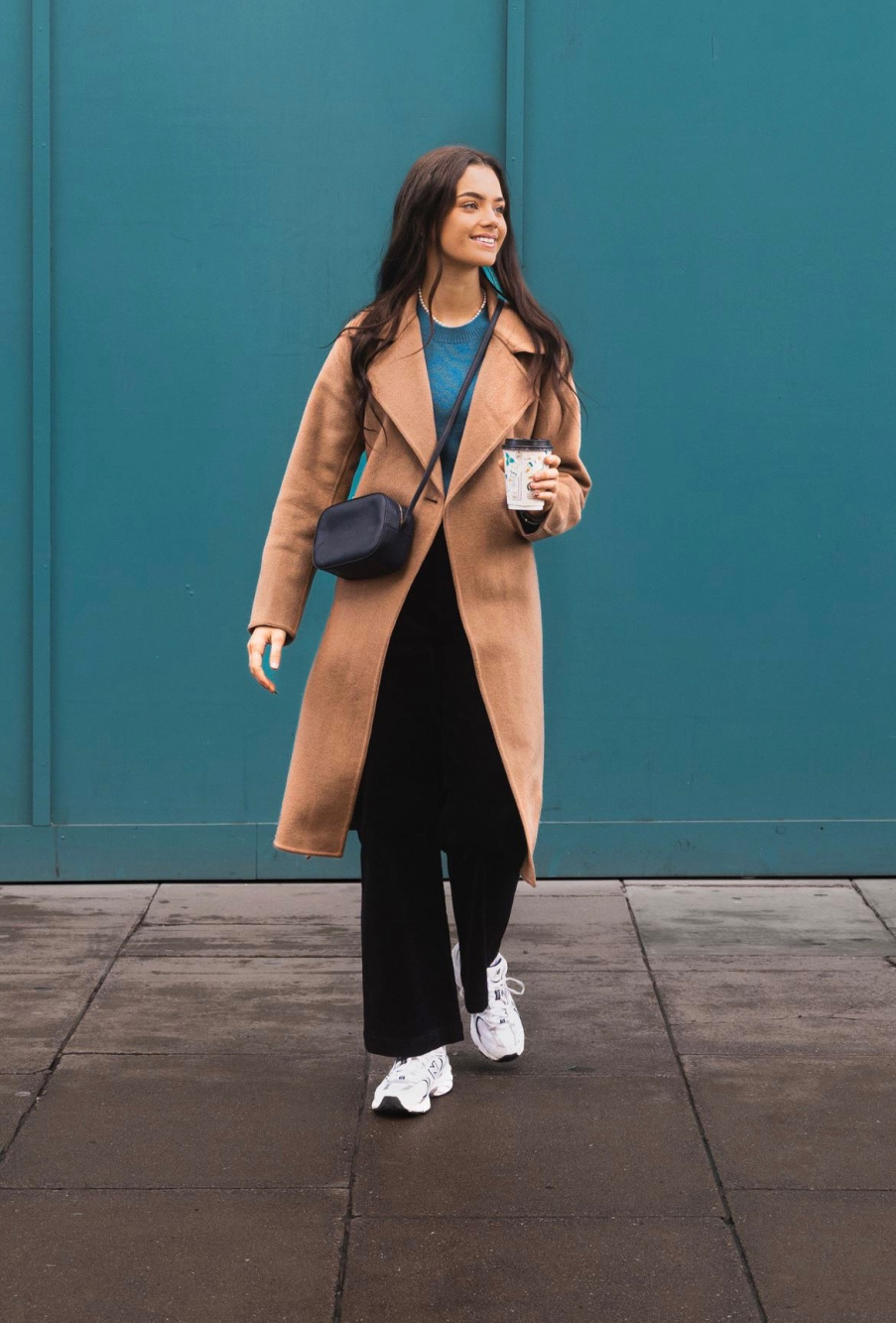 Jeans and shop long coat