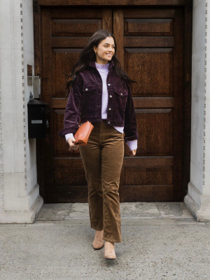 Corduroy Cropped Jacket UNIQLO US