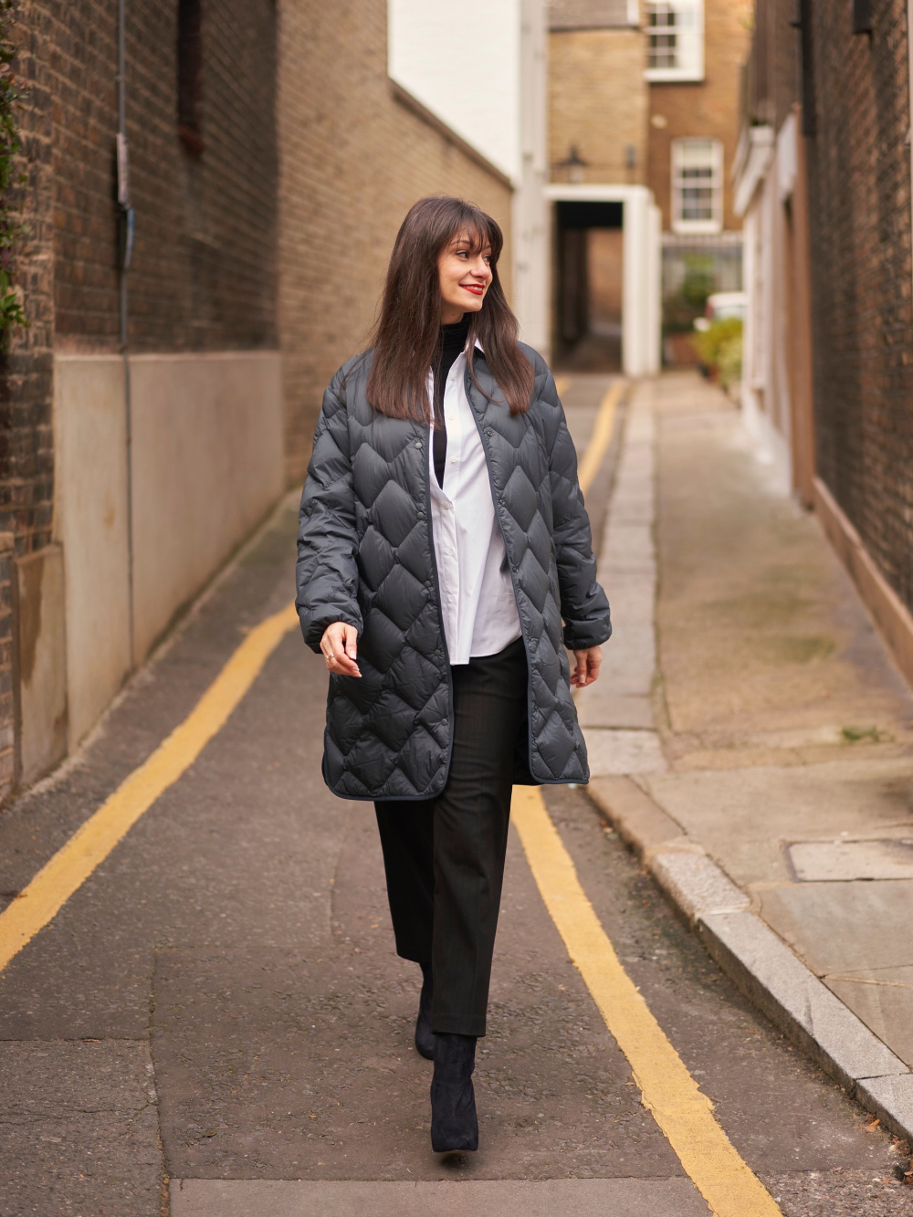 Check styling ideas for「Seamless Down Short Coat、HEATTECH Ultra