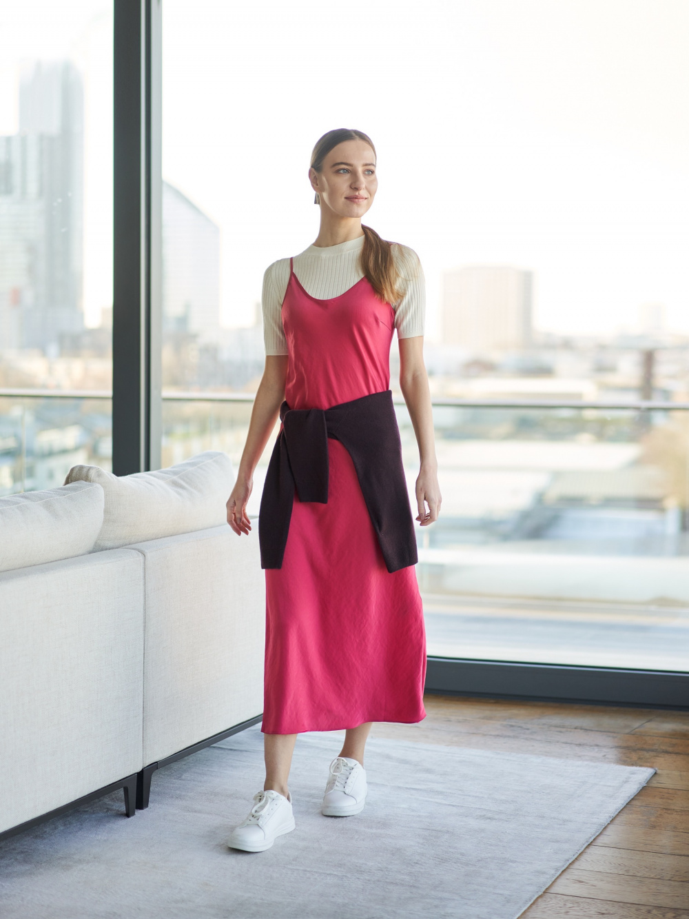 Check styling ideas for「Satin Camisole Dress」| UNIQLO US