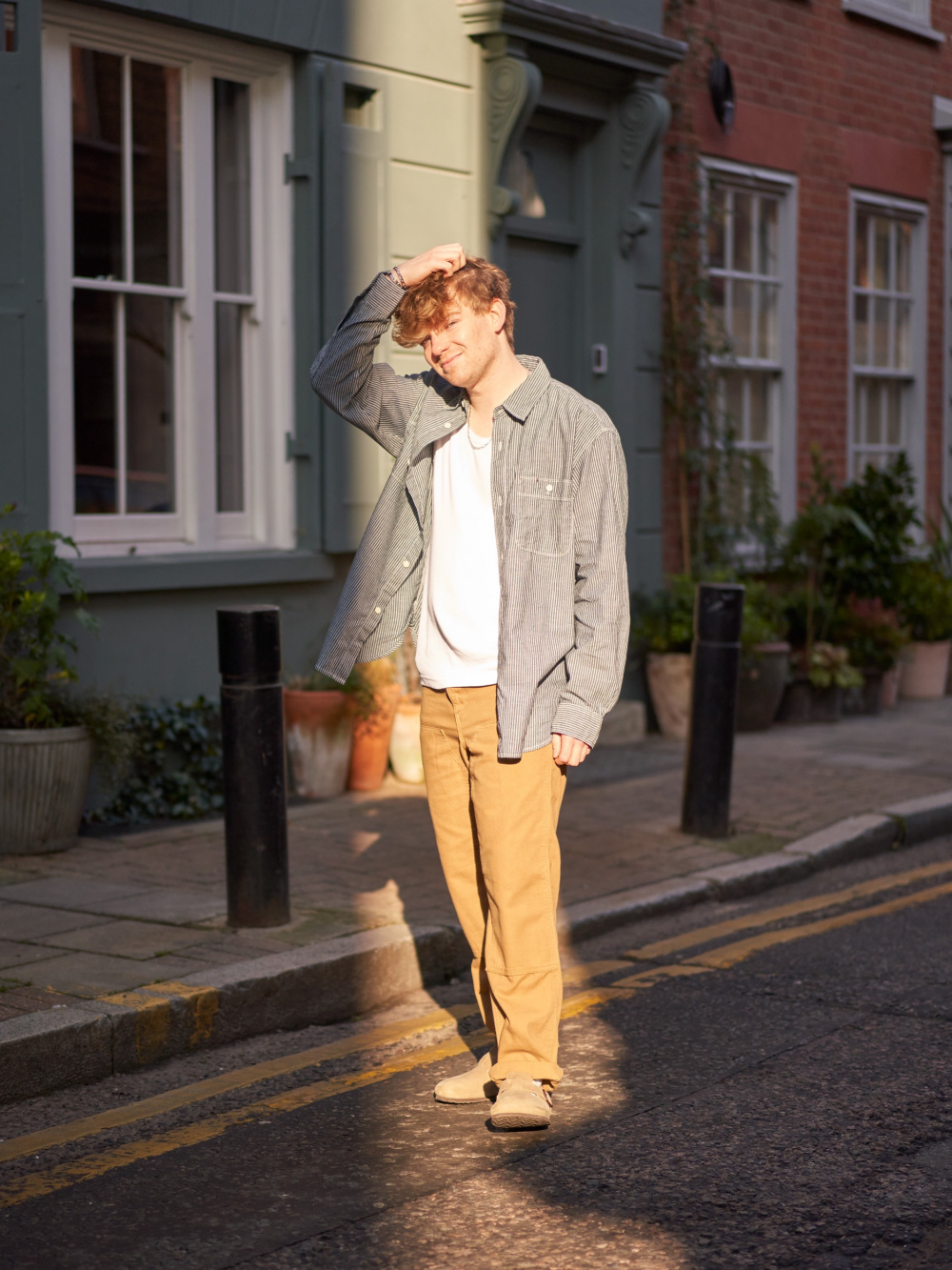 Check styling ideas for「BLOCKTECH Half Coat、Painter Pants」