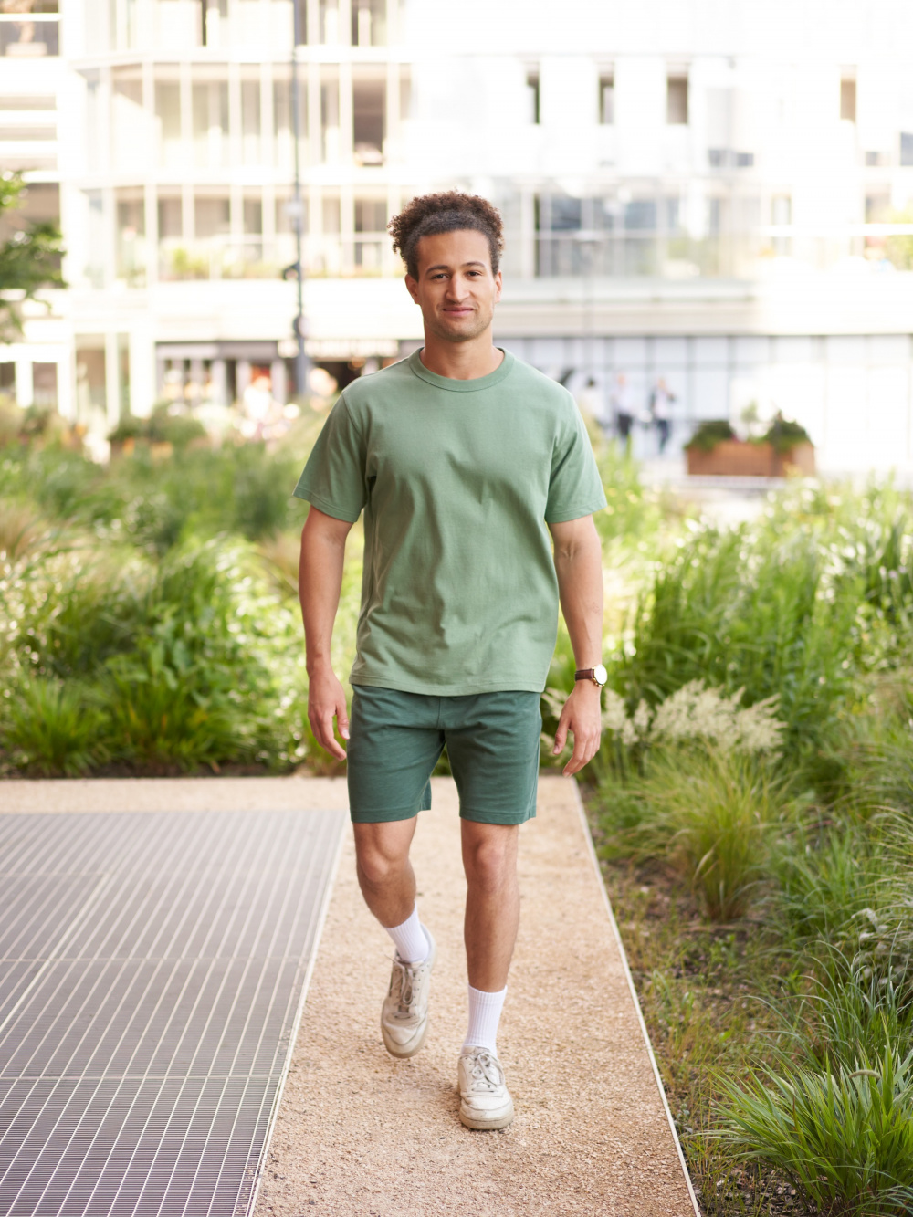 Check styling ideas for「AIRISM PIQUE SHORT SLEEVE POLO SHIRT、AIRism COTTON  EASY SHORTS (8)」