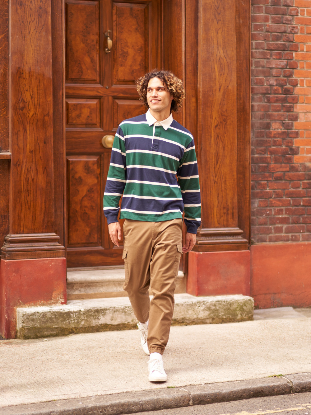 Check styling ideas for Rugger Long Sleeve Polo Shirt Cargo