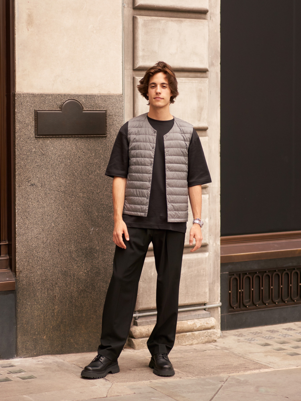 Crew Neck Knitted Vest