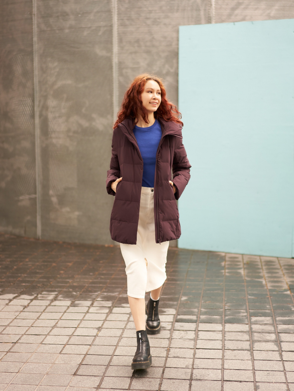 Long sweater hot sale short jacket