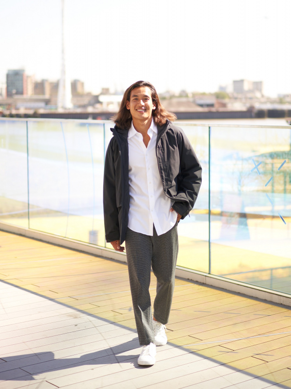 idntt id7 ナムジウン　jiwoon 211 212 213A NEW ITEM】 DENIM PAINTER PANTS COLOR INDIGO SIZE(inch) 28/30