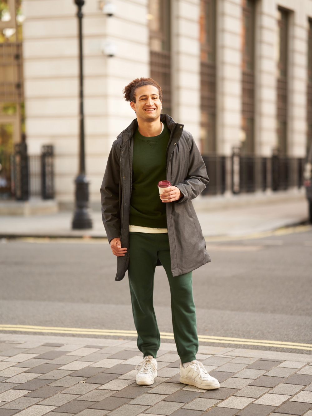 Green parka hot sale outfit mens