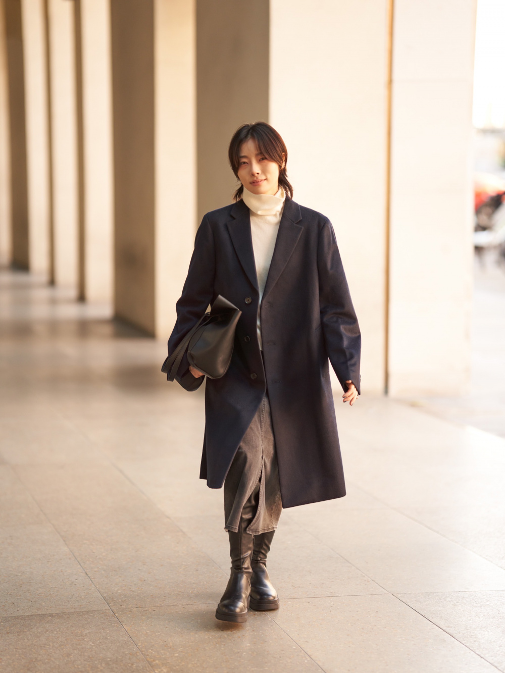 Uniqlo wool best sale cashmere chesterfield coat