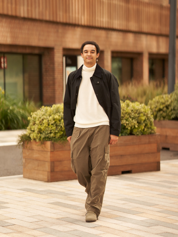 Check styling ideas for「Utility Short Blouson」