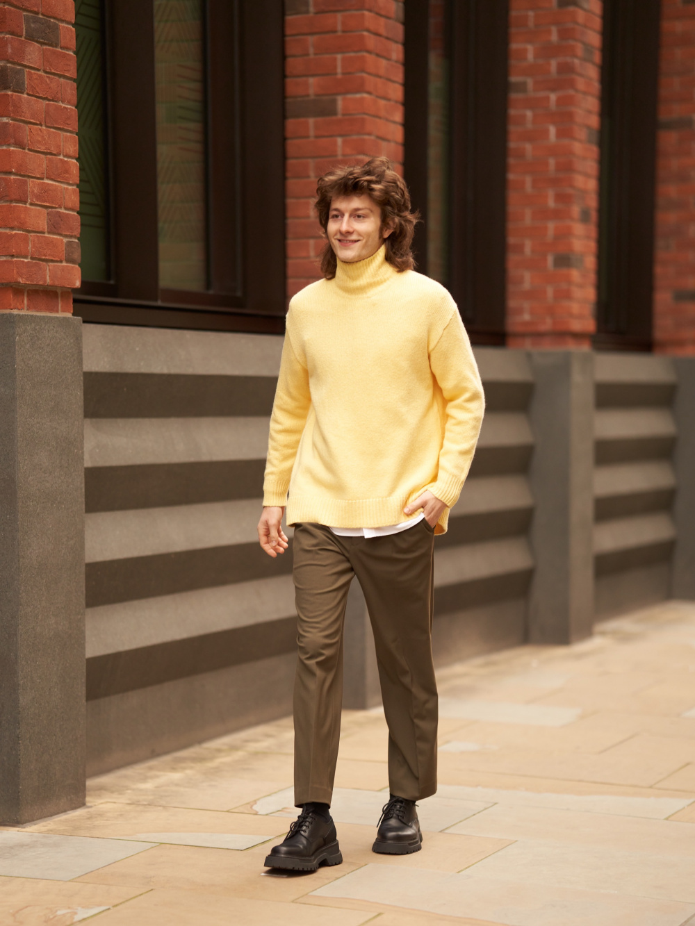 Mustard sweater outfit clearance men