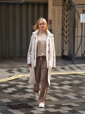 ジャケット・アウター FASHIRU /wool double face long coat Women's DOUBLE FACE LONG COAT | UNIQLO CA