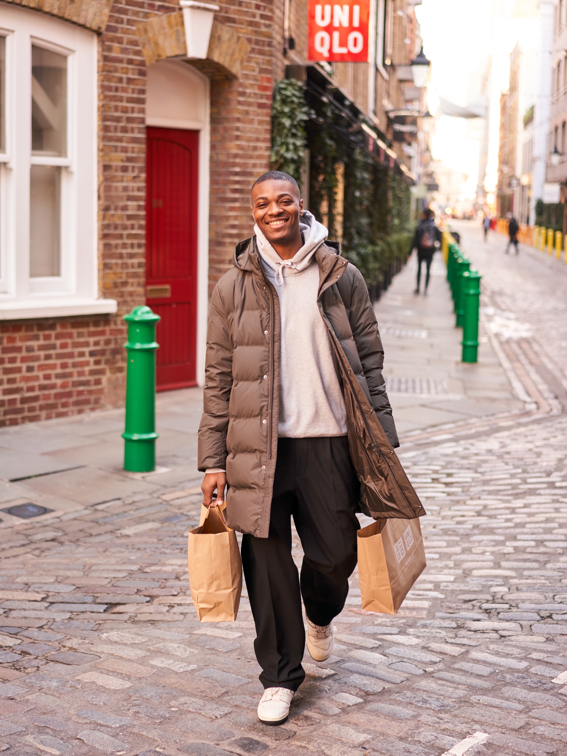 Uniqlo long shop jacket mens