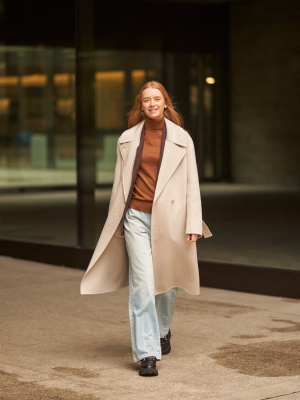 Double Face Wrap Coat | UNIQLO US