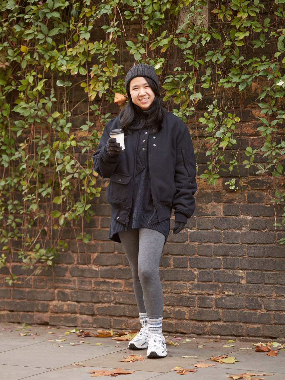 Check styling ideas for「Seamless Down Long Coat、HEATTECH Ribbed Beanie」