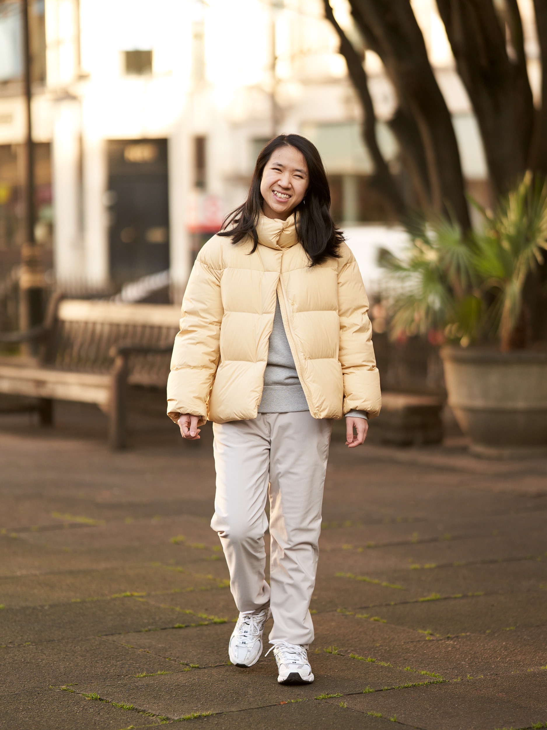 UNIQLO WOMEN LINEN BLEND JACKET Off white UK S RRP £29.90 LN024 DD 12