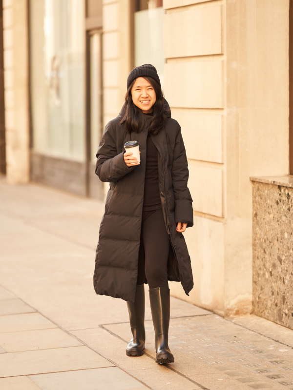 WOMEN'S SEAMLESS DOWN LONG COAT