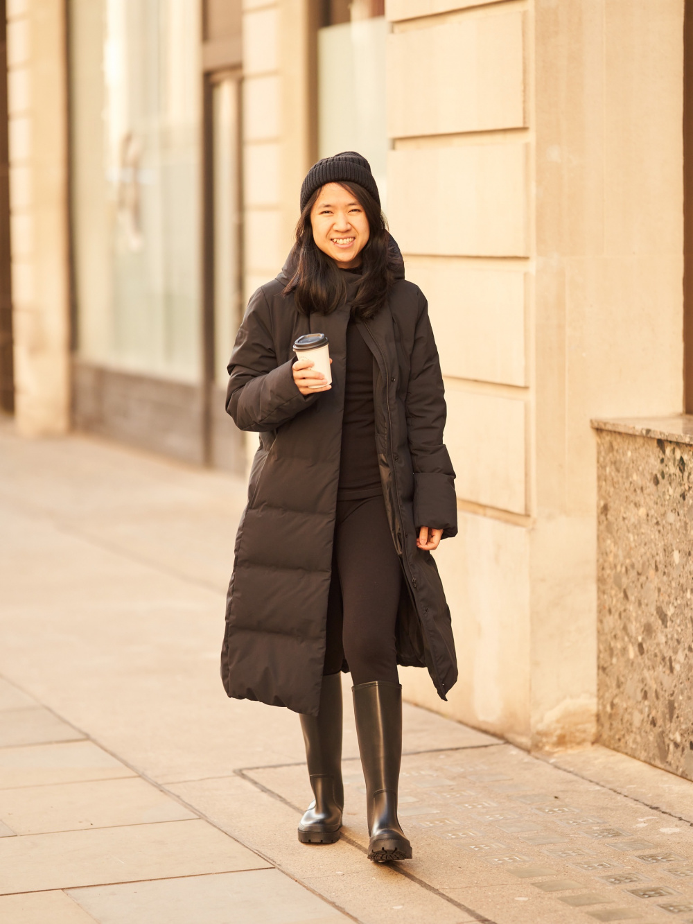 Check styling ideas for「Pile Lined Fleece Stand Collar Coat