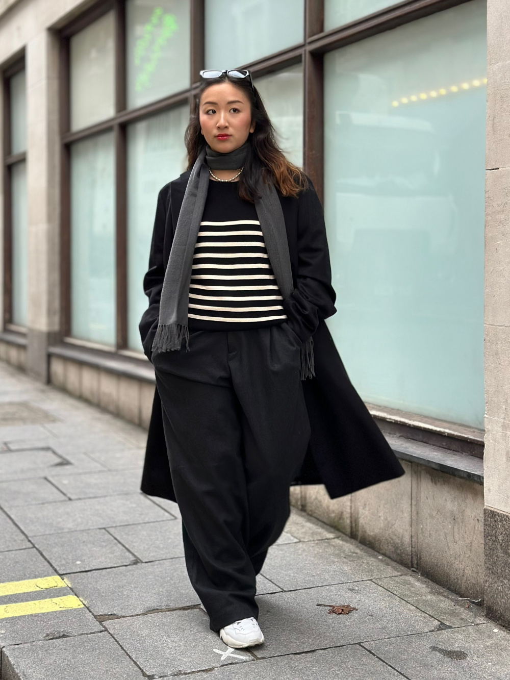 Check styling ideas for「Brushed Jersey Pleated Wide Pants