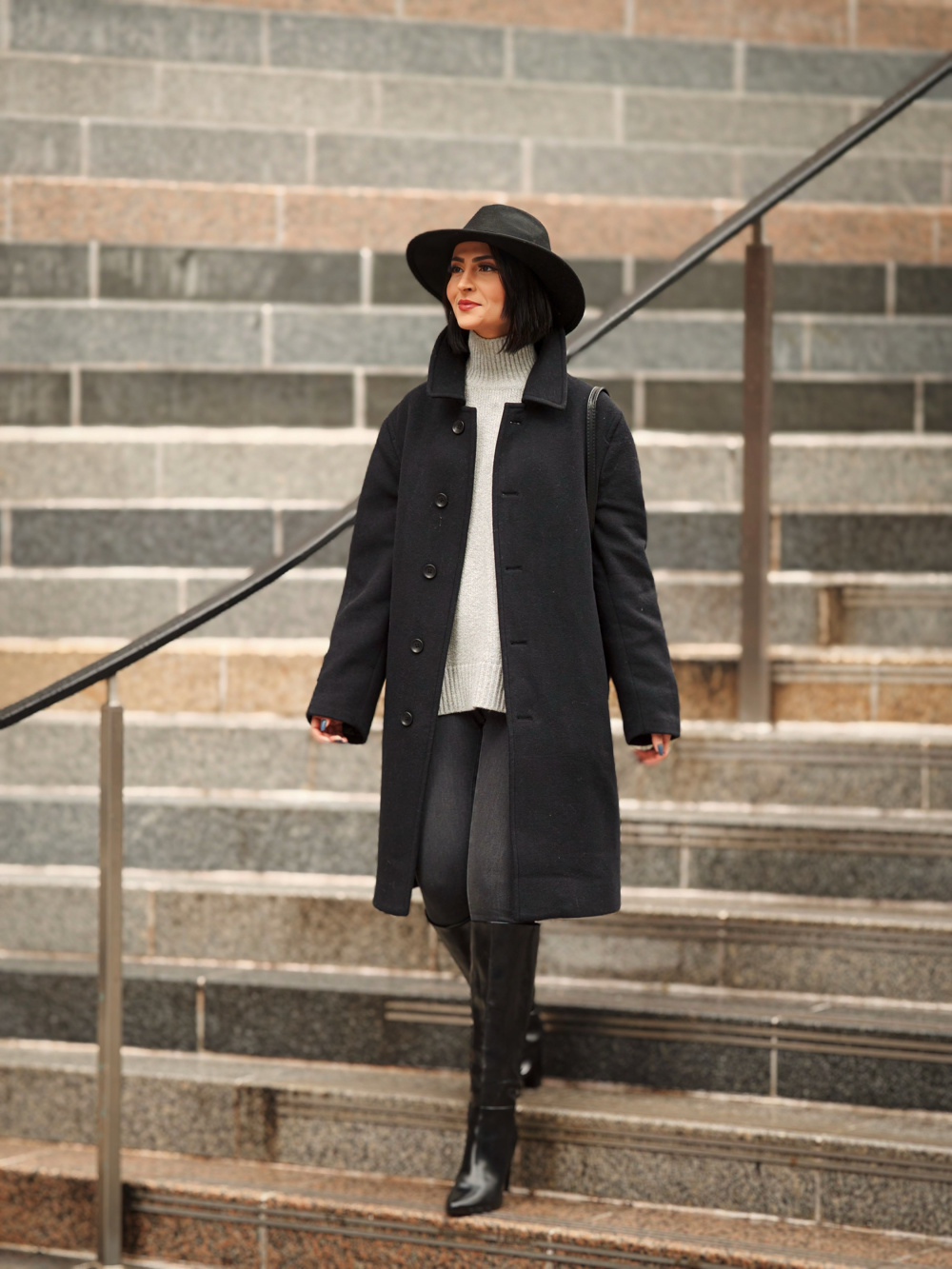 Uniqlo stand sale collar coat