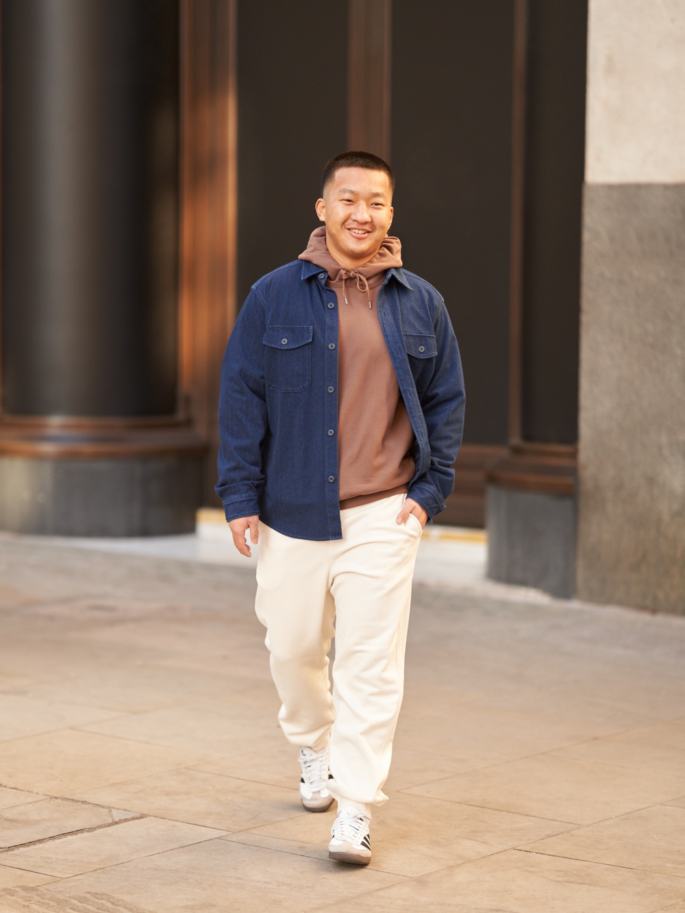 Check styling ideas for「Windproof Stand Collar Blouson