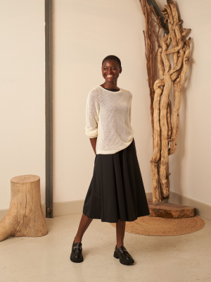 トップス CREW NECK SHIRT - KNIT MESH / P RINTED MESH KNITTED CREWNECK SWEATER | YOKE(ヨーク) / トップス