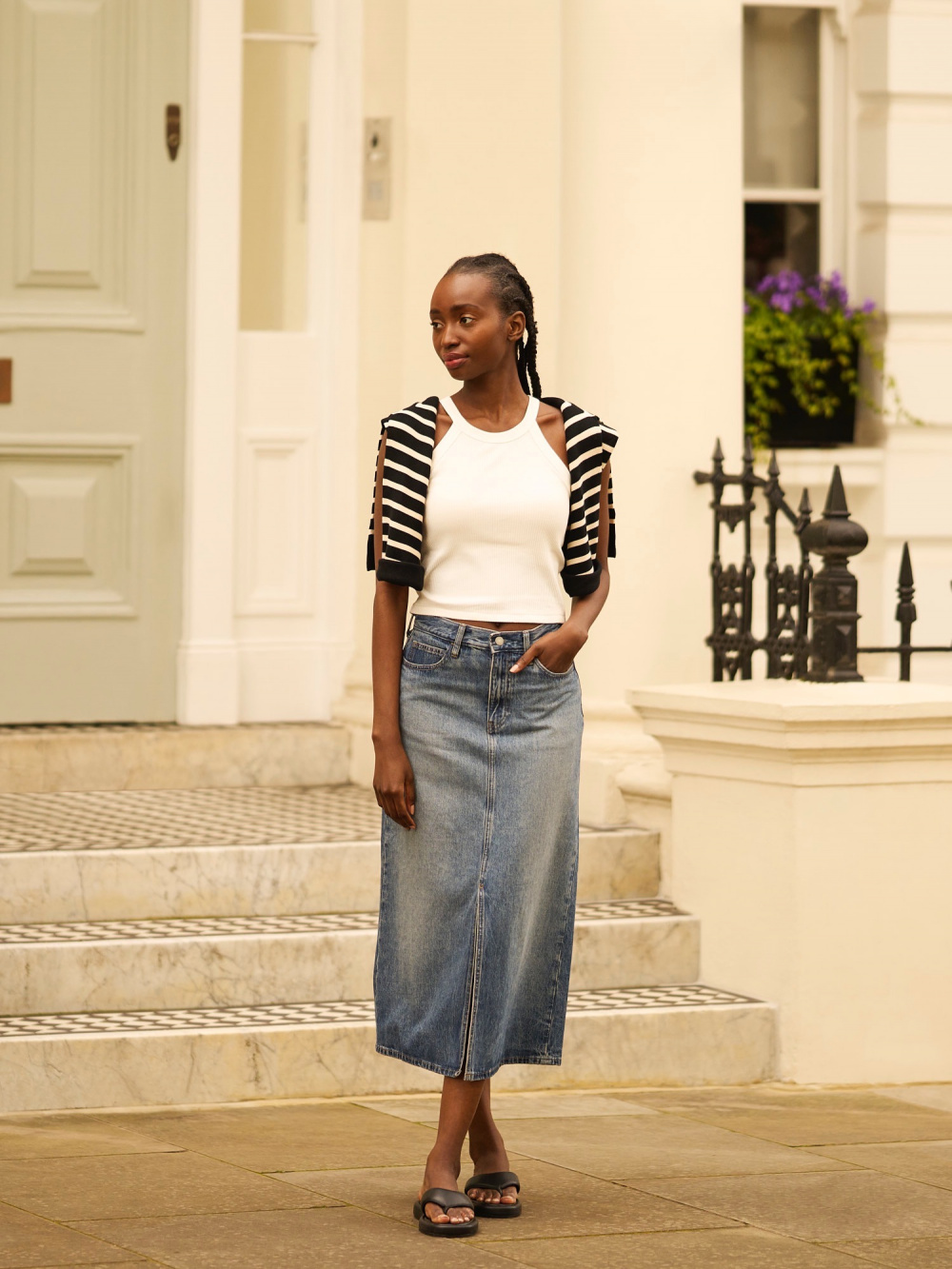 Jumper with long skirt shop