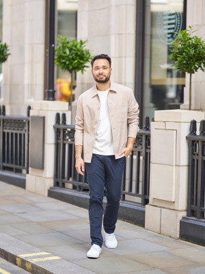 ジャケット・アウター ESSAY cotton100% shirt-jacket offwhite S ノンネイティブ nonnative 25ss トゥルーパーシャツジャケット