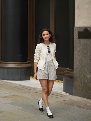 Uniqlo striped shorts sales