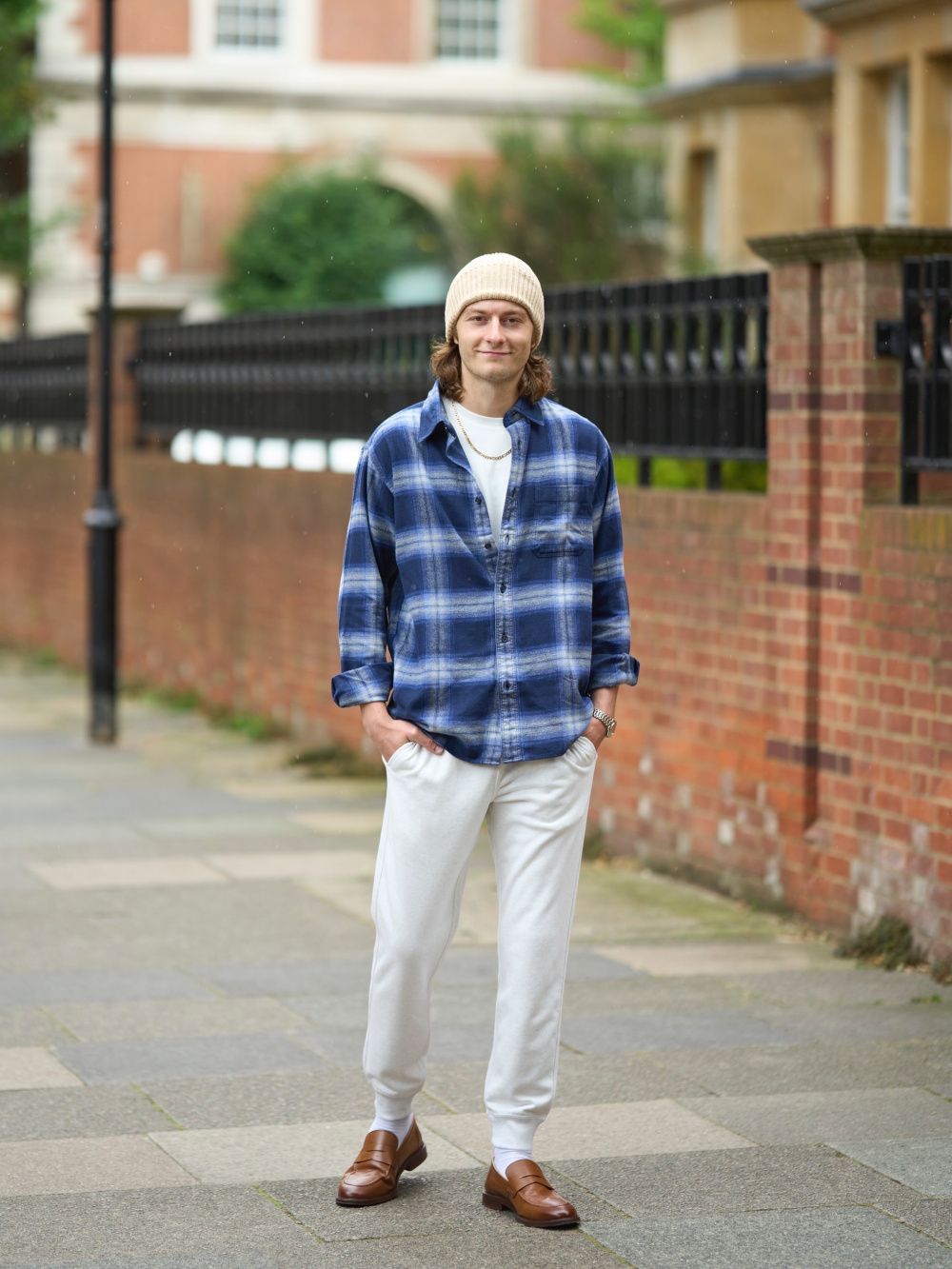 Check styling ideas for Joggers Flannel Shirt Regular Collar Check UNIQLO UK