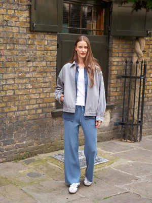 Brushed Jersey Oversized Blouson | UNIQLO US Brushed Jersey Oversized Blouson | UNIQLO US