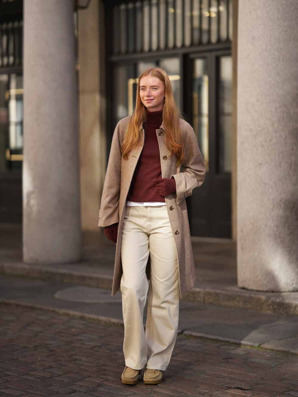 Check styling ideas for「Single Collar Tweed Coat、Souffle Yarn