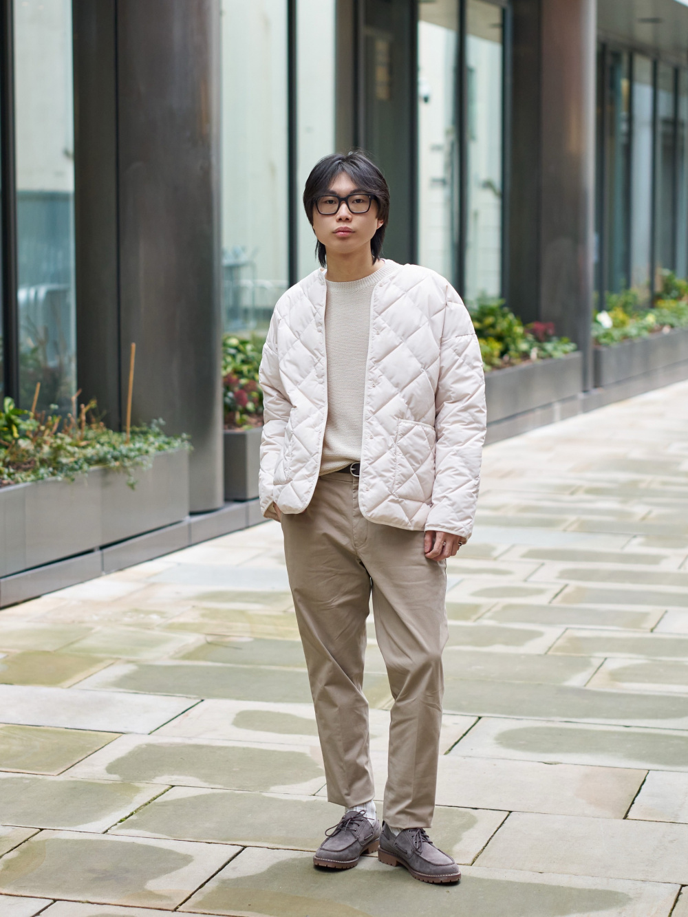 Check styling ideas for「Windproof Stand Collar Blouson