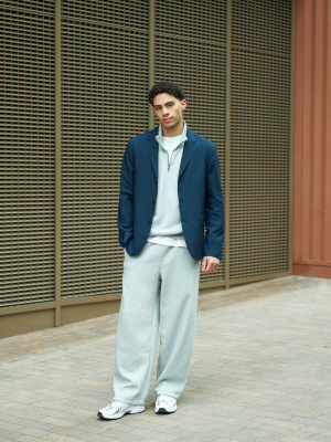 トップス CUT STRIPE HALF ZIP PULL OVER SHIRT Women's Quarter Zip Striped Oversized Collar Pullover