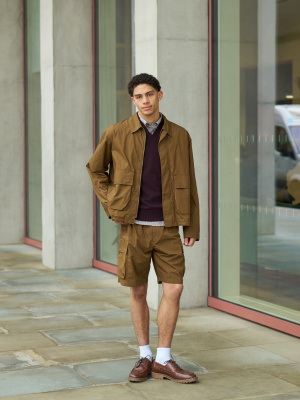 Cotton Short Blouson | UNIQLO US