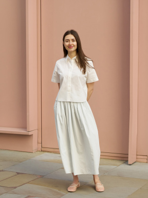 na.e Volume Gather Skirt ミント Index Long Skirt Gather Midi Length L Mint Green YK3 Used