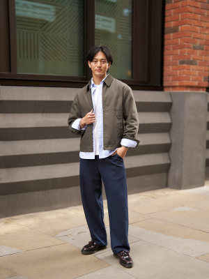 Zip-Up Short Blouson