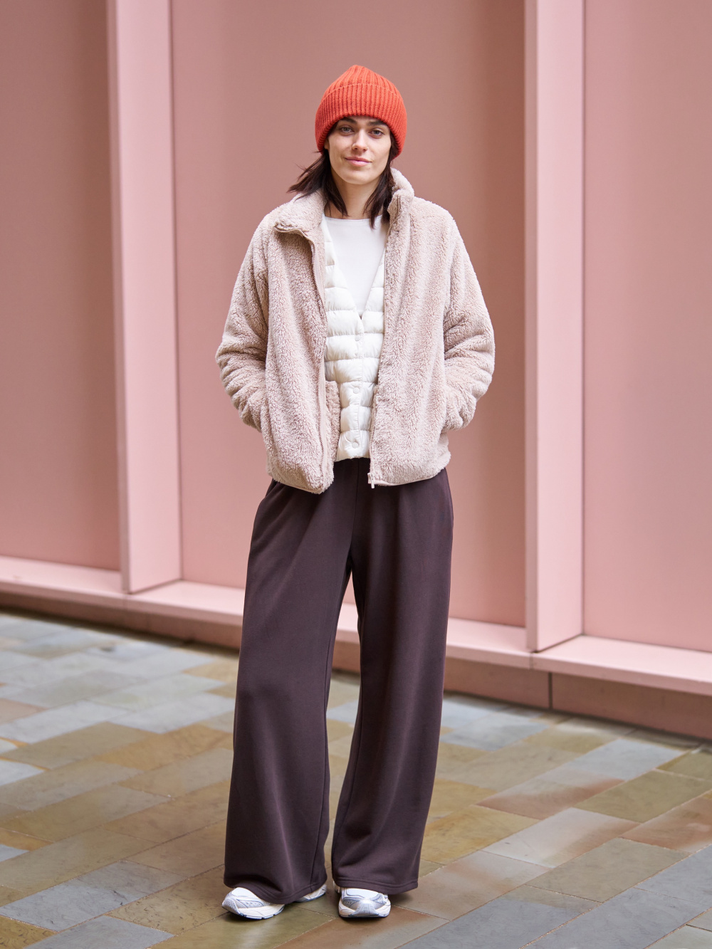 Gilet donna in pile con cerniera Bordeaux | Russell
