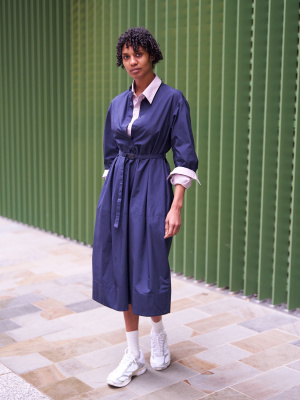 Volume Sleeve Dress Red Dress Uniqlo 036 Uniqlo Linen Volume Sleeve Dress,  Medium, Excellent Con Mine