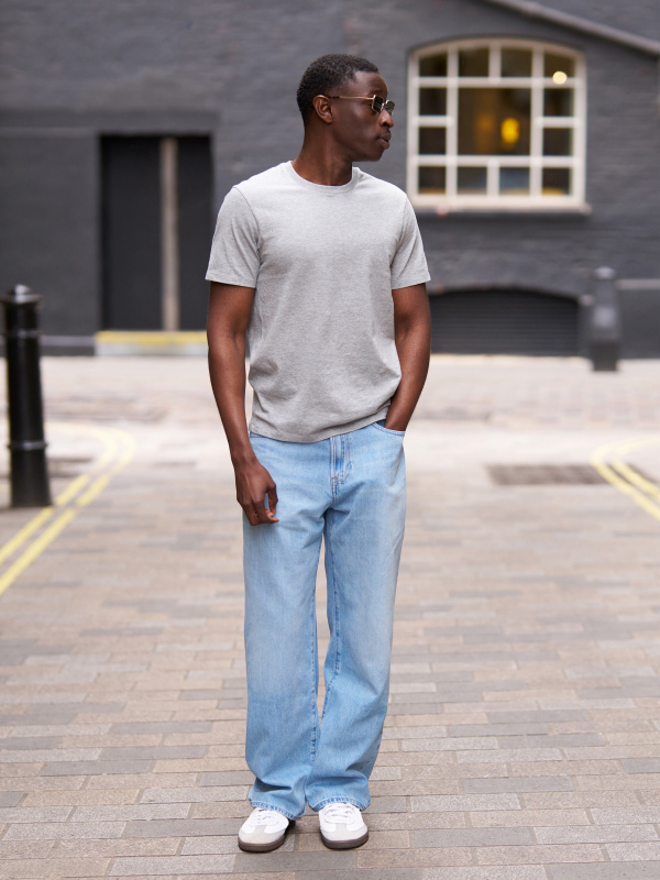 An outfit using SUPIMA® Cotton T-Shirt and Jersey Easy Work Pants