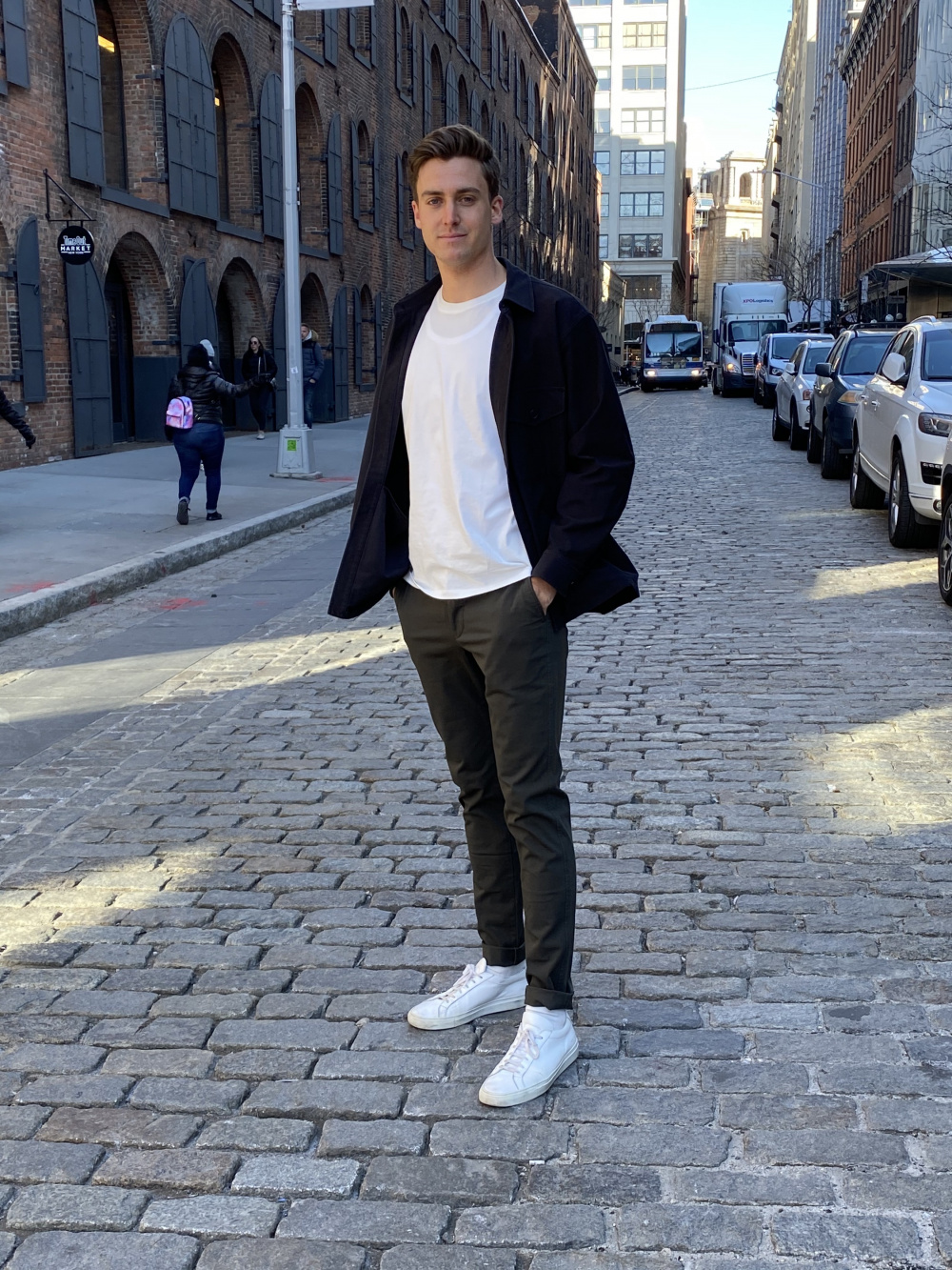 Check styling ideas for「Jersey Over Shirt Jacket、Washed Jersey Pants