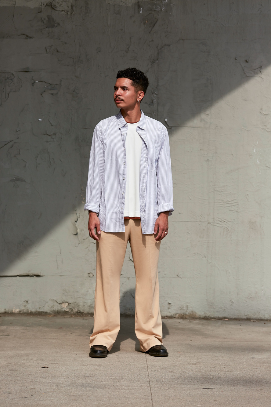 Check styling ideas for「Extra Fine Cotton Broadcloth Shirt、Mame