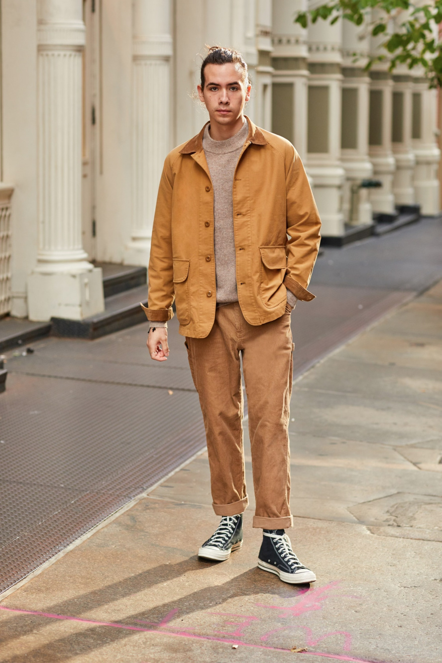 Check styling ideas for「Utility Corduroy Work Pants、Merino Blend