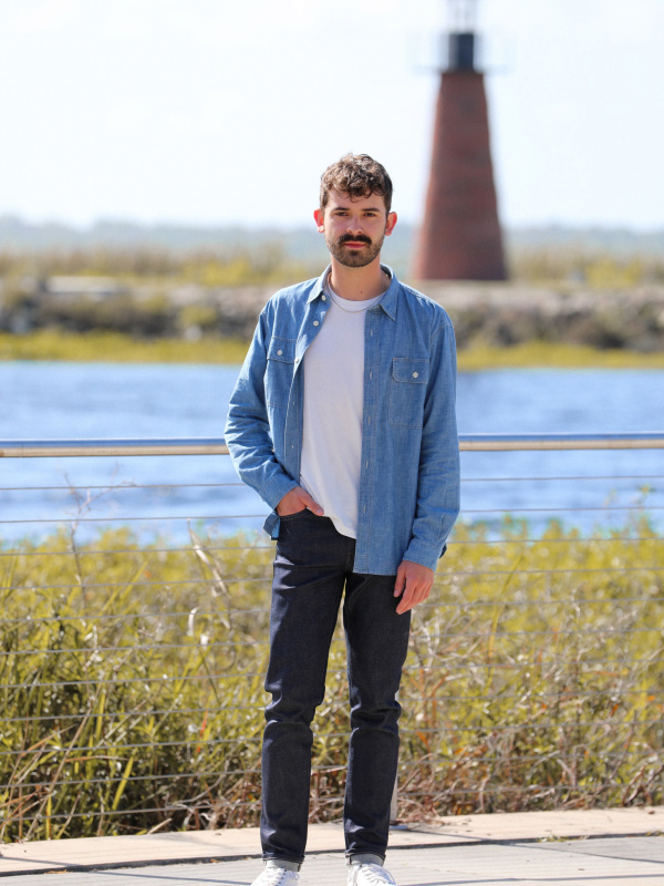 Chambray Long Sleeve Work Shirt