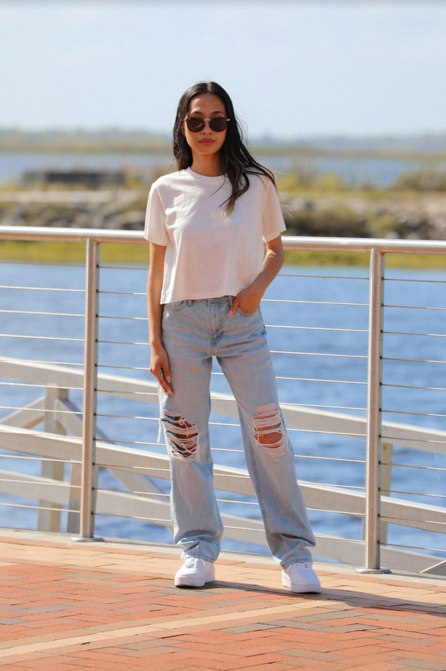 slub jersey crew neck uniqlo