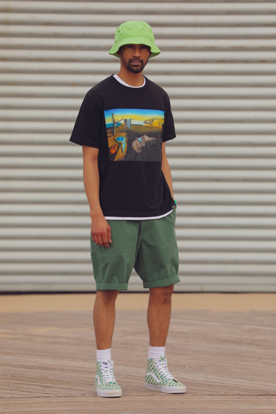 Check styling ideas for「SUPIMA COTTON CREW NECK SHORT SLEEVE T-SHIRT、CHINO  SHORTS (9)」