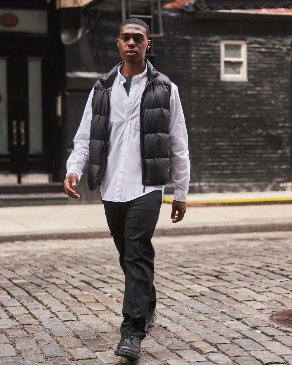 Puffer vest 2025 mens outfit